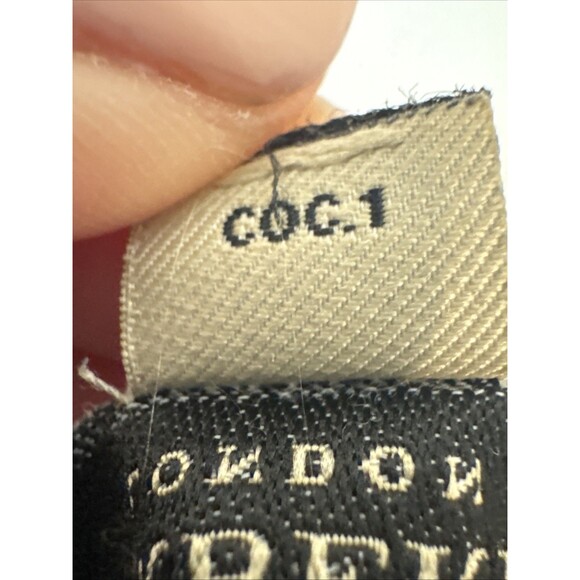 Burberry London Size Large Cashmere Classic Argyle Gray V-Neck Sweater Logo - Picture 7 of 12